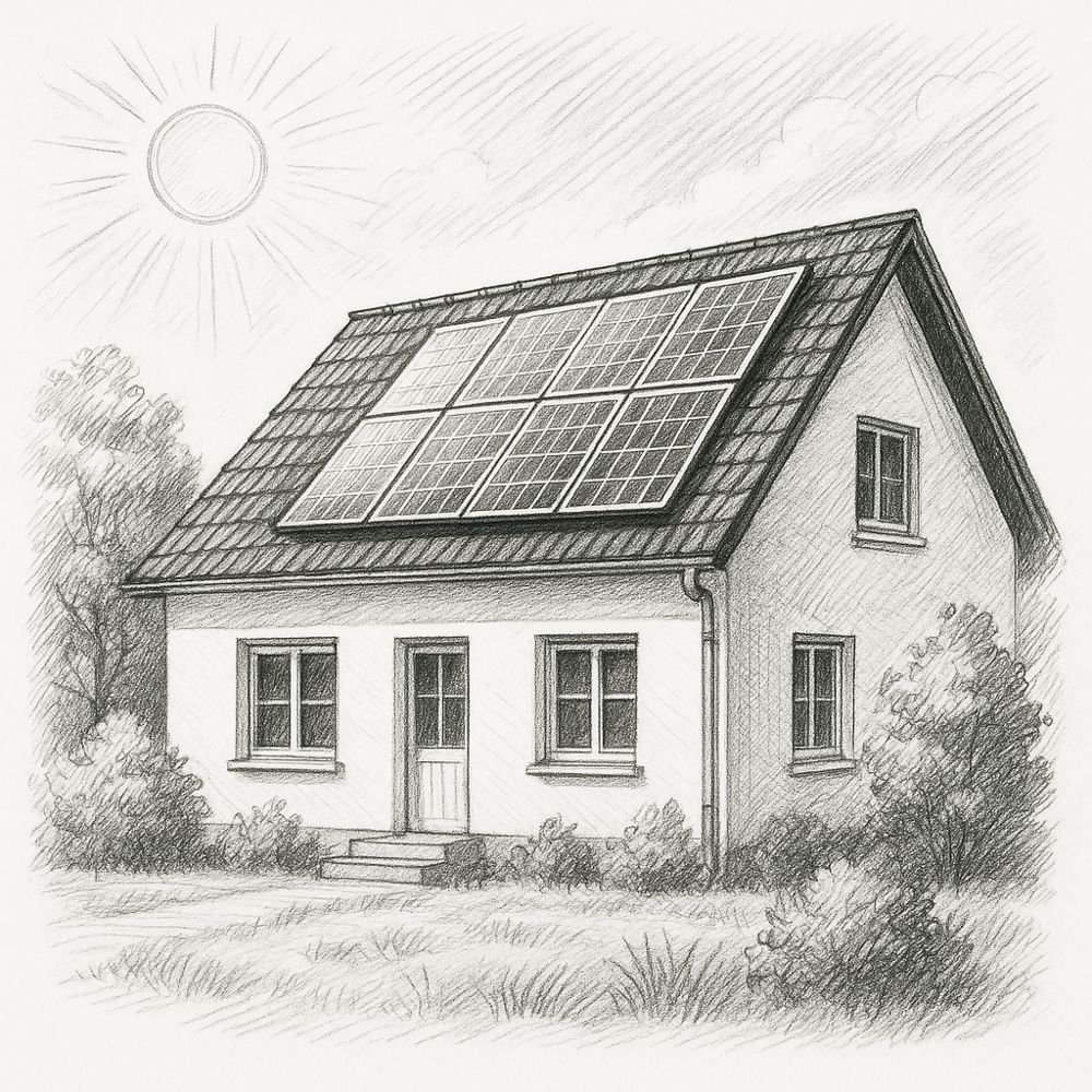 Solcelleanlæg til hus