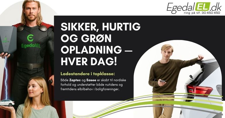 ladestandere i boligforeningen